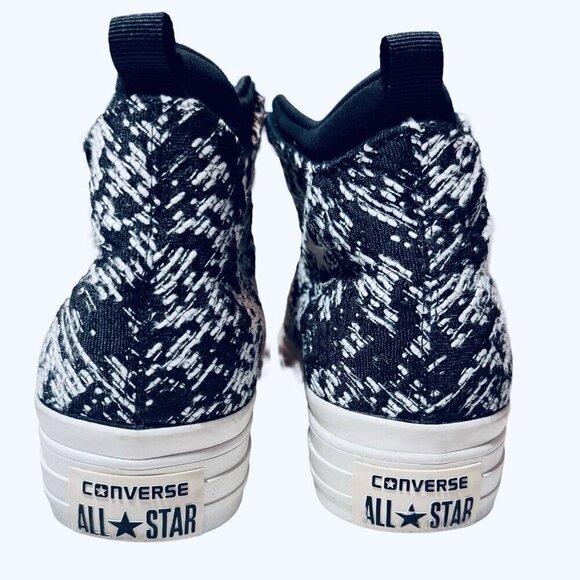 CONVERSE Chuck Taylor All Stars Selene Winter Knit Hi-Top Shoes Women Size 6 Zip - Picture 6 of 14